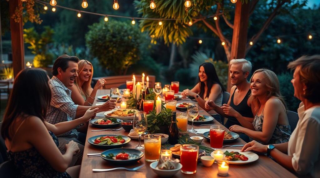 kolacja z przyjaciółmi