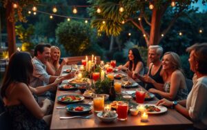 kolacja z przyjaciółmi