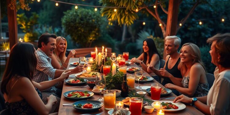 kolacja z przyjaciółmi