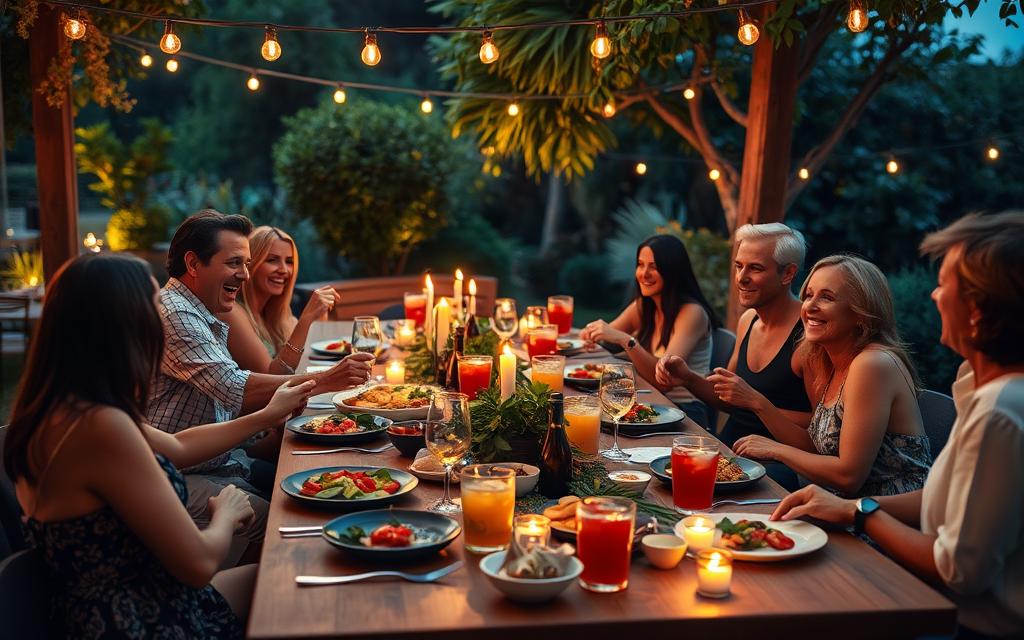 kolacja z przyjaciółmi