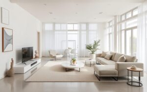 wnętrza minimalistyczne